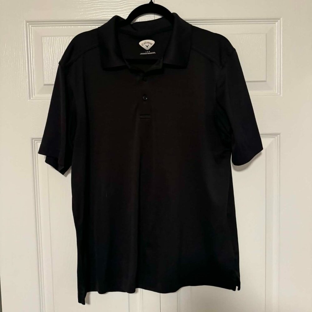 Callaway Men's Black Large Golf Polo Shirt